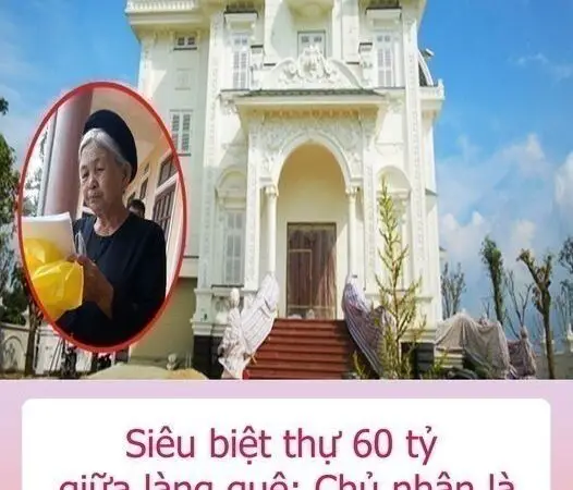 Siêu biệt thự 60 tỷ giữa làng quê: Chủ nhân là bà cụ 80 tuổi bán rau