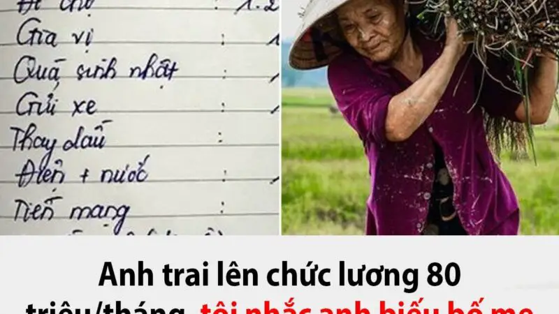 Anh trai lên chức lương 80 triệu/tháng, tôi nhắc anh biếu bố mẹ 6 triệu mỗi tháng thì chị dâu hùng hổ ném cuốn sổ khiến tôi hoa mắt nhìn bên trong