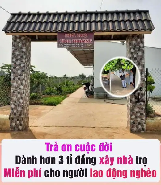 Dành hơn 3 tỉ đồng xây nhà trọ miễn phí cho người lao động nghèo