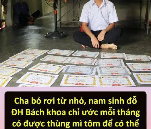 Cha bỏ rơi từ nhỏ, nam sinh đỗ ĐH Bách khoa chỉ ước mỗi tháng có được thùng mì tôm để có thể tiếp tục đến giảng đường